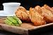 Wallmonkeys Peel and Stick Wall Decals - Grilled Chicken Wings Served on Wooden Board - Removable Graphic