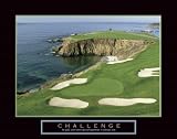 Challenge Pebble Beach Golf Course Inspirational Art Print Motivational Poster Collections Art Poster Print, 28x22 Collections Art Poster Print, 28x22 Art Poster Print, 28x22
