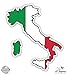 Italy Map Flag Country Shape - 3