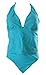 Womens Ibiza Swimwear Plus Size Swimsuit, Tankini, Halter, Bikini, Blue