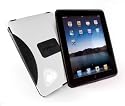Tuff-Luv Silikon-Polycarb geformte Tasche Hülle für Apple iPad 3G Wifi - weiß/schwarz