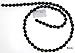6mm (68 Beads) Jet Black, Czech Fire Polished Round Faceted Glass Beads, 16 inch Strand