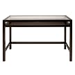 Upton Glass-Top Desk - Espresso