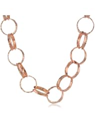 Kenneth Jay Lane Polished Rose Gold Circle Link Necklace, 17.5"