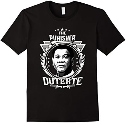 Men's Duterte punishes all T-Shirt Large Black