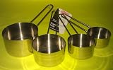 4 PIECE STAINLESS STEEL MEASURING CUPS WITH HANDLES from Apollo