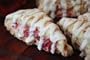 Strawberry Scones with Vanilla Cream Frosting