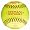 RAWLINGS 11'' or 12'' SOFTBALL - OPTIC YELLOW LEATHER COVER, .47 COR
