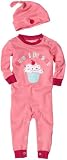 Hatley Baby Girls Cupcake  Applique Coverall And Hat