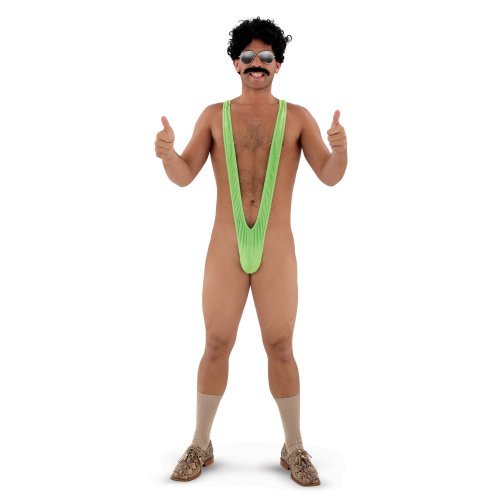 original-halloween-costumes Borat Lycra Mankini Adult Halloween Costume (One-Size)