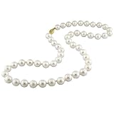 14K Yellow Gold 5.5-6mm Cultured Akoya Pearl Necklace