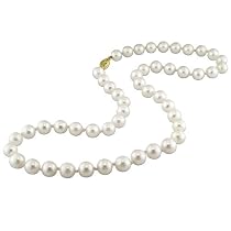 14K Yellow Gold 5-5.5mm Cultured Akoya Pearl Necklace
