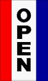 NEW 3x5 Vertical OPEN Sign Flag 3ft x 5ft Large Banner