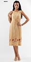 Seiden-Kleid beige