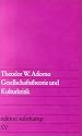 Gesellschaftstheorie und Kulturkritik (edition suhrkamp)