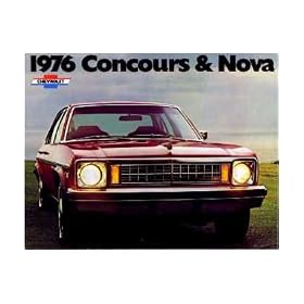 1976 CHEVROLET CONCOURS NOVA Sales Brochure Book