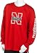 Nebraska Cornhuskers 100% Cotton Long Sleeve T-Shirt (Red)