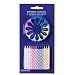 Faringdon Birthday cake candles with holders (set of 36)