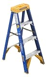 Werner OBEL04 Old Blue Electricians 375-Pound Duty Rating Fiberglass Stepladder/Job Station, 4-Foot