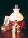 E.S. Sorensen Danish Table Oil Lamp with White Vesta Shade