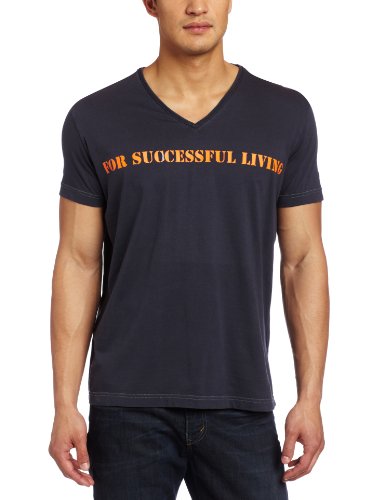 Diesel Men's T-Stary-R Graphic T-Shirt, Midnight/Blue, Medium