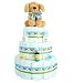 "Mama & Me" Baby Boy 3-Tier Diaper Cake (2 Colors)