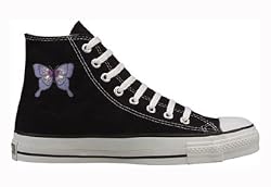Chuck Taylor All Star Hi Top Custom with Purple Butterfly