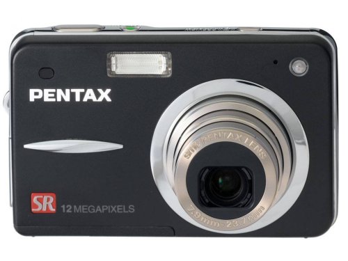 Pentax Optio A40 Digitalkamera (12 Megapixel, 3-fach opt. Zoom, 2,5 Display, Bildstabilisator) schwarz