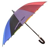 BestDealUSA 16 Color Strong Ribs Rainbow Sun Rain Large Umbrella