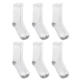 C9 by Champion® Crew Socks 6-pk. - White (6-12)