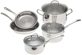 Calphalon Tri-Ply Stainless 8-Piece Cookware Set