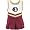 Nike Florida State Seminoles (FSU) Infant Garnet Cheer Dress & Bloomers