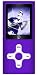 Visual Land VL-G4 4GB MP3/MP4/FM Radio/Voice Recorder/1.8" Screen/Built in Speaker (Purple)