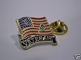 Lapel Pin Masonic USA Flag Veteran Armed Forces