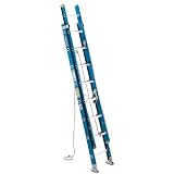 Buy Werner D6024-2 250-Pound Duty Rating Fiberglass Flat D-Rung Extension Ladder,... by Werner