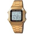Casio Retro Unisex Armbanduhr Collection gold A178WGA-1ADS
