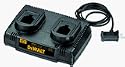 DEWALT DW9216 7.2-Volt to 18-Volt Dual Bay Pod Style 1 Hour Battery Charger