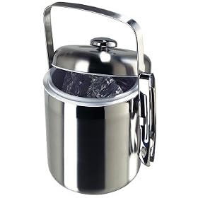 Galaxy Satin Finish Ice Bucket with Tongs by 