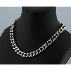 Schwere M�nnerkette LONDON - Panzerkette Halskette Herren in Edelstahl-Optik nickelfrei Stahlkette Metall Metallkette Kette Halsschmuck M�nnerkette Schmuck f�r den Mann M�nner Herrenschmuck K�nigskette
