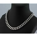 Schwere M�nnerkette LONDON 60 cm lang - Panzerkette Halskette Herren in Edelstahl-Optik nickelfrei Stahlkette Metall Metallkette Kette Halsschmuck M�nnerkette Schmuck f�r den Mann M�nner Herrenschmuck K�nigskette