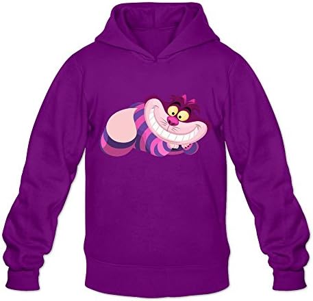 Feimeihua Men's Pink Cheshire Cat 2 Anime Hoodies Sweatshirt Size S US Purple