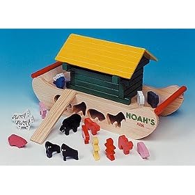 Shape Sorter - Wooden Noah's Ark and Animals