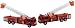Friction Powered Toy Fire Engine - Two Pack
