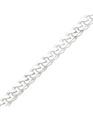 Sterling Silver 11mm Curb Chain - 18 Inch