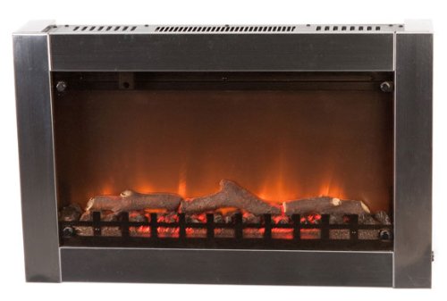 Fire Sense Stainless Steel Wall Mounted Electric Fireplace