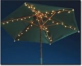 Market Umbrella String Lights PATIO GARDEN PICNIC