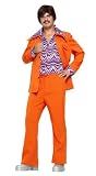Orange Leisure Suit 70's Costume