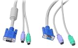 StarTech.com 15- Feet 3-In-1 PS/2 KVM Extension Cable (3N1PS2EXT15)
