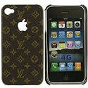 Designer Hard Back Cover Case for iPhone 4s /4 - Brown