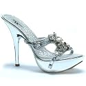Ellie Shoes Women's 503 WENDY, 5 Inch Stiletto Heel Mule w/Rinestone Design, Available in 2 Colors